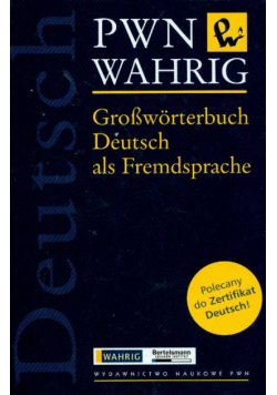 Grosworterbuch Deutsch als Fremdsprache