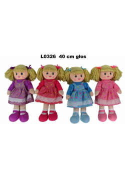 Lalka pluszowa z głosem 40cm L0326 1szt.mix