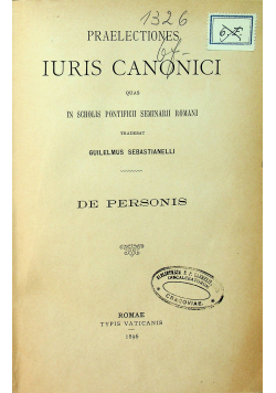 Iuris Canonici 1896 r