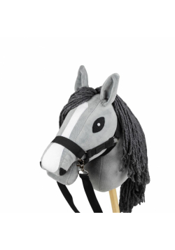 Hobby Horse Skippi. Koń na kiju szary