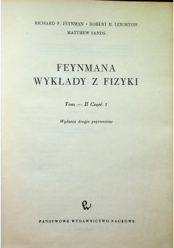 Feynmana wykłady z fizyki tom II część 1