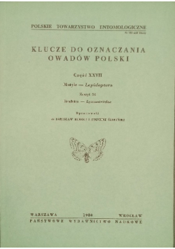 Klucze do oznaczania owadów Polski Zeszyt 55 do 58