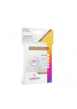 Gamegenic: Matte 7 Wonders Sleeves 67x103mm