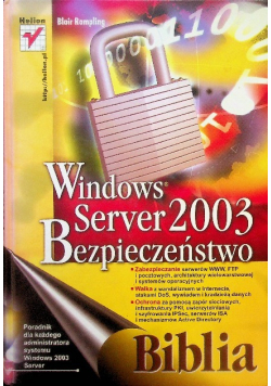 Windows Server 2003. Bezpieczeństwo