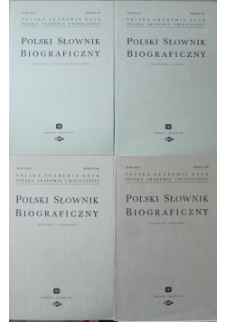 Polski Słownik Biograficzny Tom XLI  1 do 4  zeszyt 168  171