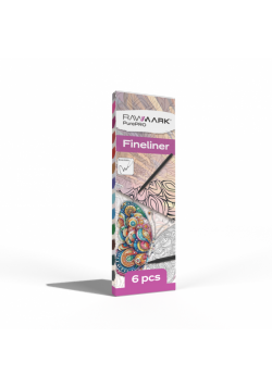 Cienkopisy Finliner Rawmark 6 kolorów