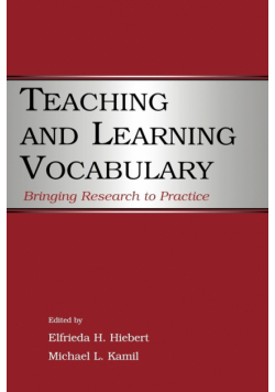 Teaching and Learning Vocabulary