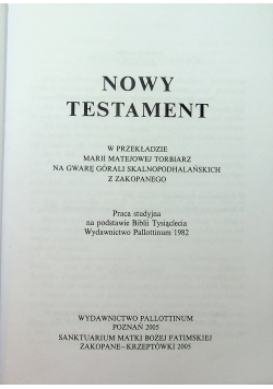 Nowy Testament w przekładzie