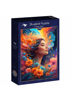 Puzzle 1000 Piękność z kwiatami we włosach