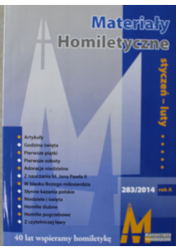 Materiały Homiletyczne Nr 287