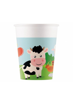 Kubeczki papierowe Farm 200ml 8szt