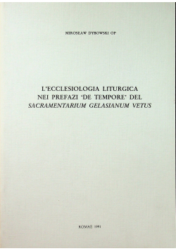 Lecclesiologia liturgica