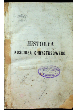 Historya Kościoła Chrystusowego 1867 r.