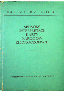 Sposoby interpretacji karty narodów zjednoczonych
