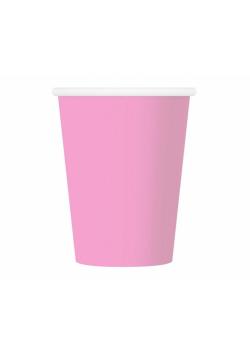 Kubeczki papierowe różowe 250ml 6szt