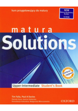 Matura Solutions Upper-Intermediate student's book with CD