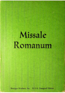 Missale Romanum editio iuxta typicam
