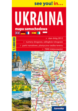 Ukraina 1:1 000 000 papierowa mapa samochodowa