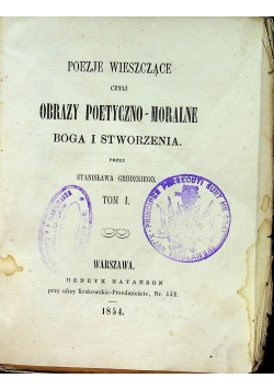 Poezje wieszczące 1854 r