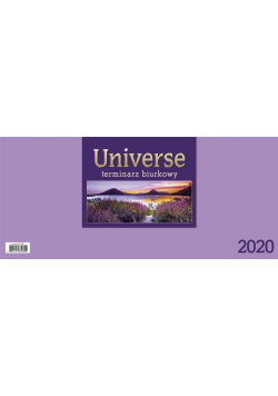 Kalendarz 2020 Biurkowy Universe - fioletowy