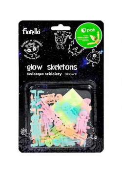 Ozdoby fluorescencyjne Szkielety Fiorello 24 szt.mix GR-GW11