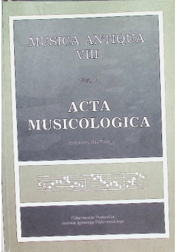 Musica antiqua VIII