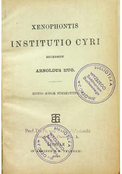 Xenophon Institutio Cyri 1905 r.