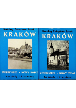 Katalog zabytków sztuki Kraków Zwierzyniec Nowy Świat 2 tomy