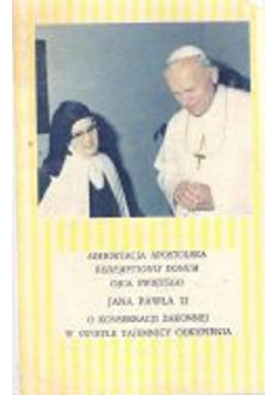 Adhortacja Apostolska Redemptionis Donum Ojca Świętego