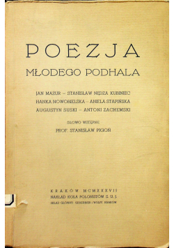 Poezja młodego Podhala 1937 r.