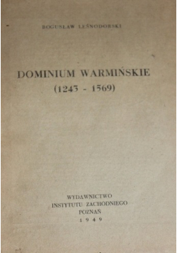 Dominium Warmińskie 1949 r