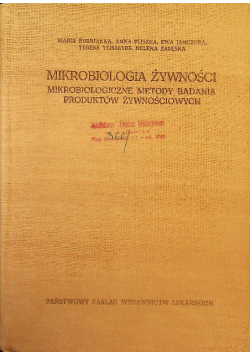 Mikrobiologia żywności
