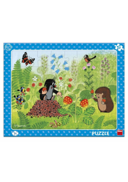 Puzzle ramkowe Krecik i poziomki 40el