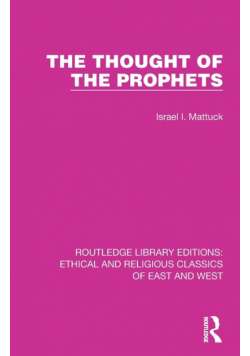 The Thought of the Prophets