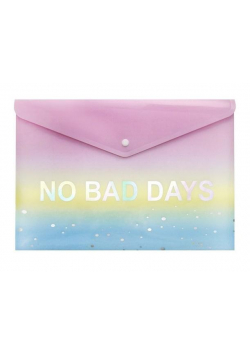 Teczka A4 tęczowa No bad days