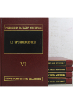 Progressi in patologia vertebrale 5 tomów