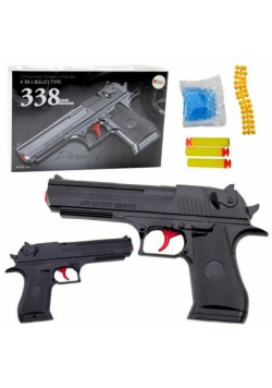 Pistolet + strzałki piankowe + kulki wodne