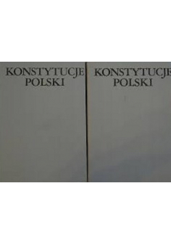 Konstytucje polski 2 tomy
