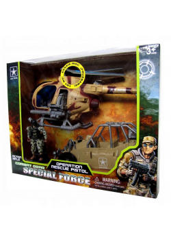 Zestaw wojskowy z helikopterem