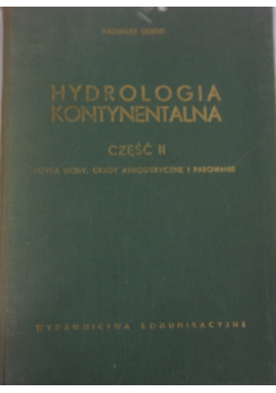 Hydrologia kontynentalna część 2