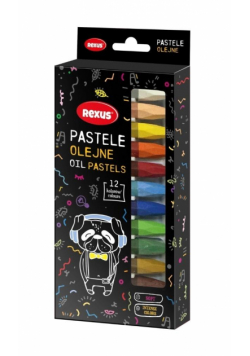 Kredki pastelowe jumbo 12 kolorów