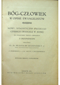 Bóg - Człowiek w opisie Ewangelistów 1924 r.
