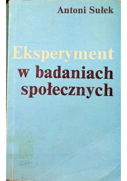 Eksperyment w badaniach społecznych