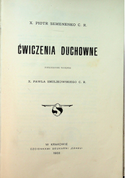 Ćwiczenia Duchowne 1903 r.
