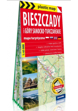 Plastic map Bieszczady i Góry Sanocko... w.2020