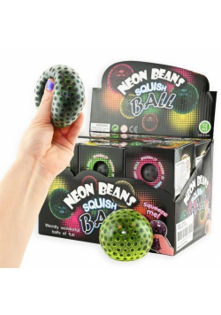 Sensoryczny gniotek z kulkami Neon 7cm MIX