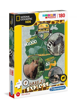 Puzzle 180 Supercolor National Geographic Kids