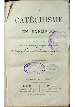 Catechisme En Exemples 1889r.