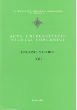 Acta Universitatis Nicolai Copernici English Studies XIII