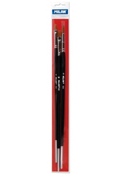 Zestaw pędzli Premium Synthetic 3szt MILAN